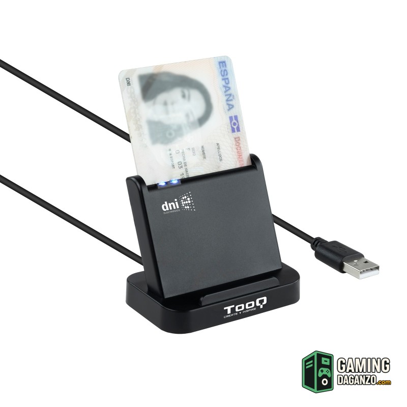 Tooq Lector de tarjetas DNIE VISION USB 2.0-Lectores tarjetas-1 Gamingdaganzo.com