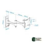 Tooq LP2323TN-B Soporte TV 13"-27" Gir/Incli Negro-Accesorios Imagen y Sonido-3 Gamingdaganzo.com