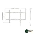 Tooq LP41130F-B Soporte Pared fijo 60-100" 130Kg-Accesorios Imagen y Sonido-1 Gamingdaganzo.com