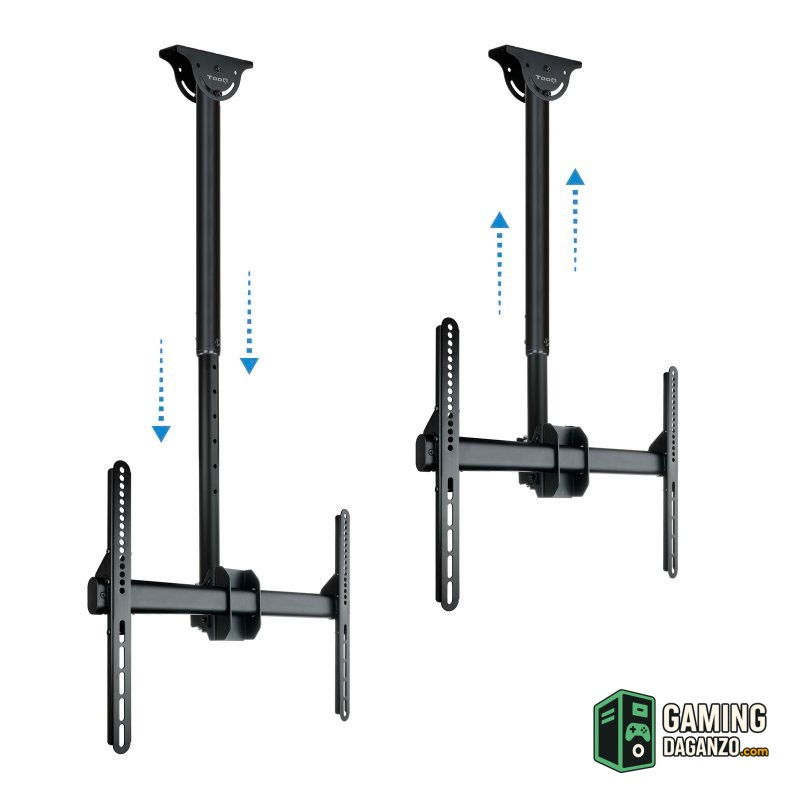 Tooq LPCE1170TSLI-B Soporte techo TV 37"-70" Negro-Accesorios Imagen y Sonido-1 Gamingdaganzo.com