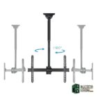 Tooq LPCE1170TSLI-B Soporte techo TV 37"-70" Negro-Accesorios Imagen y Sonido-2 Gamingdaganzo.com