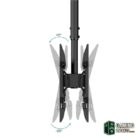 Tooq LPCE2286TSLI-B Soporte techo 2 TV 43"-86"-Accesorios Imagen y Sonido-3 Gamingdaganzo.com
