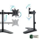 Tooq Soporte mesa DB1702TN-B 2 brazos 17-32"-Accesorios Imagen y Sonido-3 Gamingdaganzo.com