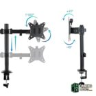Tooq Soporte mesa DB1802TN-B 2 brazos 17-27"-Accesorios Imagen y Sonido-2 Gamingdaganzo.com