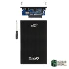 TooQ TQE-2522B caja HD 2.5" SATA3 USB 3.0 Negra-Accesorios Almacenamiento-3 Gamingdaganzo.com
