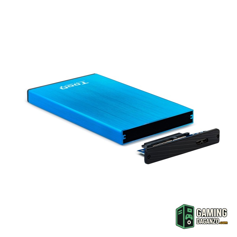 Tooq TQE-2527BL Caja HDD 2.5" USB 3.1 Gen1/USB 3.0-Accesorios Almacenamiento-1 Gamingdaganzo.com