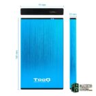 Tooq TQE-2527BL Caja HDD 2.5" USB 3.1 Gen1/USB 3.0-Accesorios Almacenamiento-2 Gamingdaganzo.com