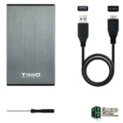 Tooq TQE-2527G Caja HDD 2.5" USB 3.1 Gen1/USB 3.0-Accesorios Almacenamiento-1 Gamingdaganzo.com