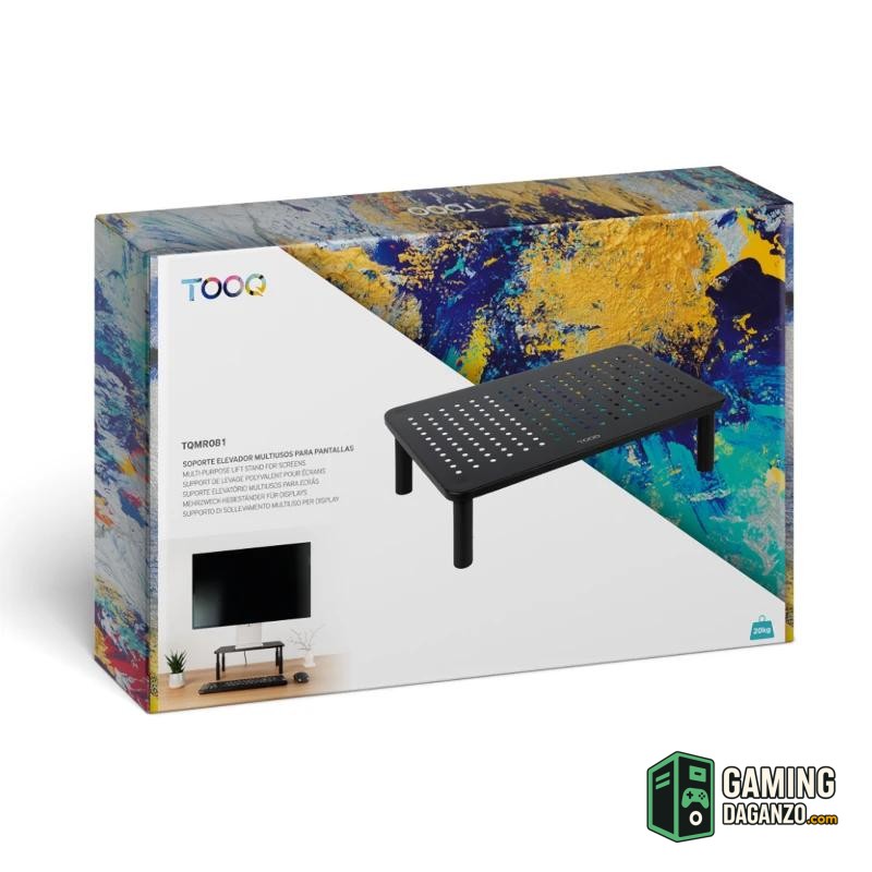 Tooq TQMR081 Soporte elevador monitores Negro-Accesorios Imagen y Sonido-1 Gamingdaganzo.com