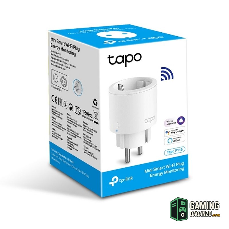 TP-Link Tapo P115 (1-pack) WiFi Enchufe Int. Mini-Adaptadores red-1 Gamingdaganzo.com