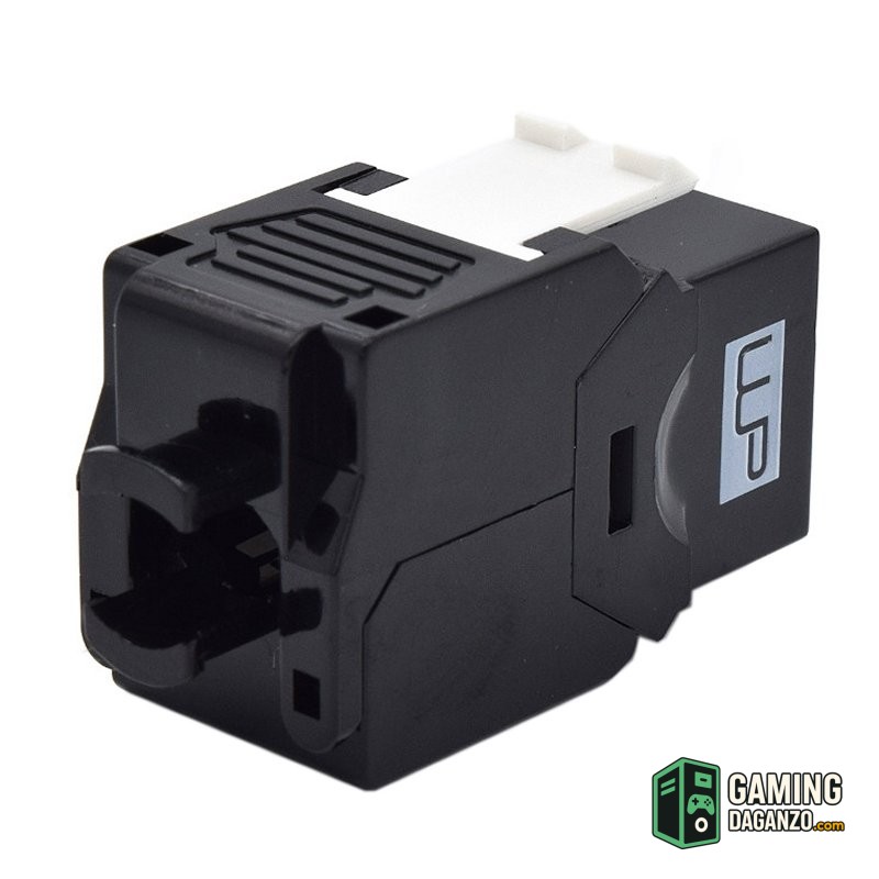 WP Keystone Cat. 6a UTP RJ45/Hembra Negro-Accesorios Redes-1 Gamingdaganzo.com