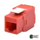 WP Keystone Cat. 6a UTP RJ45/Hembra Rojo-Accesorios Redes Gamingdaganzo.com